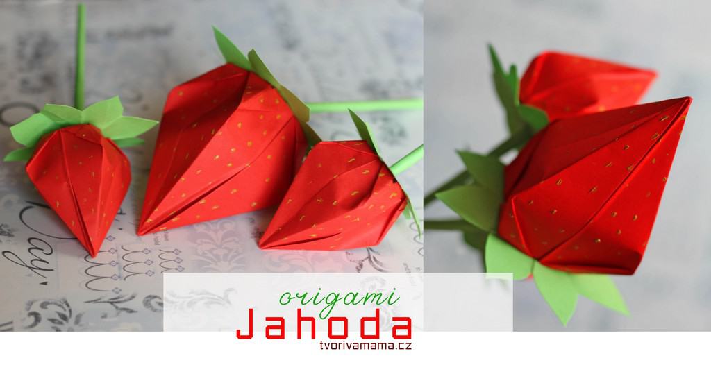 origami jahoda