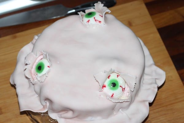 halloweenský dort
